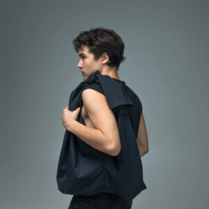 Pants bag in dark blue